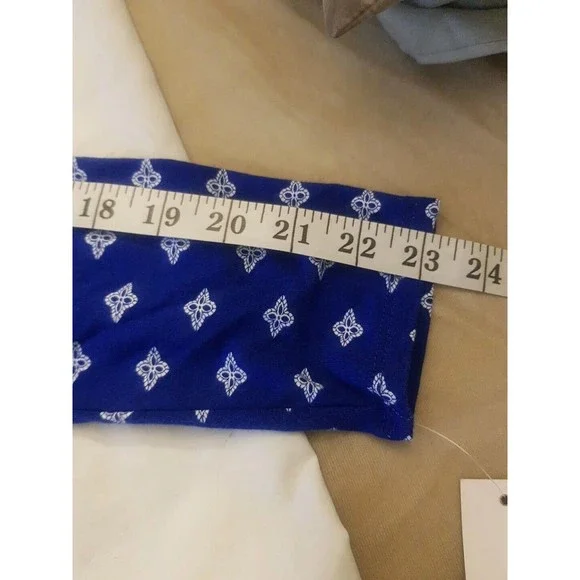 Loveappella Womens Dress Size Small Blue Shift Bohemian Long Sleeve Open Back - Picture 11 of 14